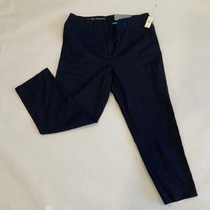 NWT Talbots Navy Perfect Crop Pants Size 10. Tag still attached